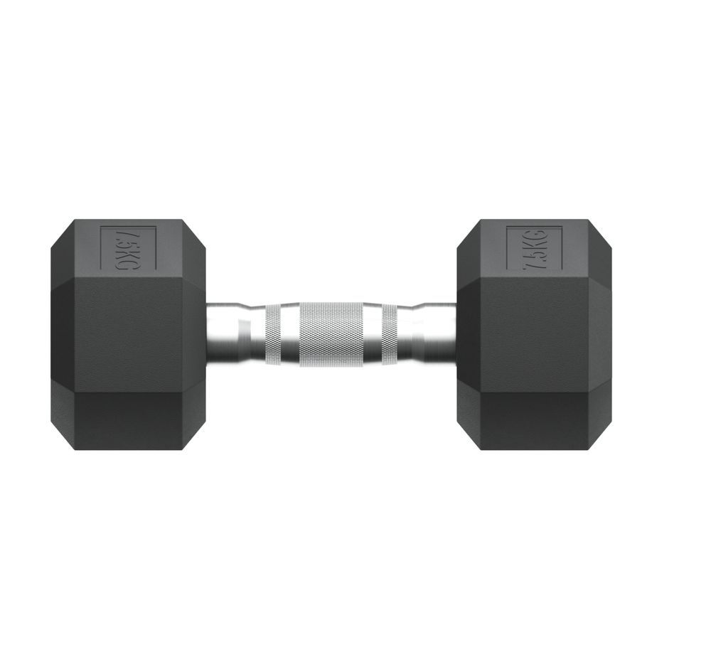 Гантель гексагональная UNIX Fit обрезиненная 7,5 кг / шт.