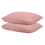 Набор из двух наволочек из сатина темно-розового цвета из коллекции essential, 50х70 см