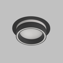 DK2100-BK Встраиваемый светильник NIKO, IP 20, до 15 Вт, GX53, LED, черный, акрил, алюминий