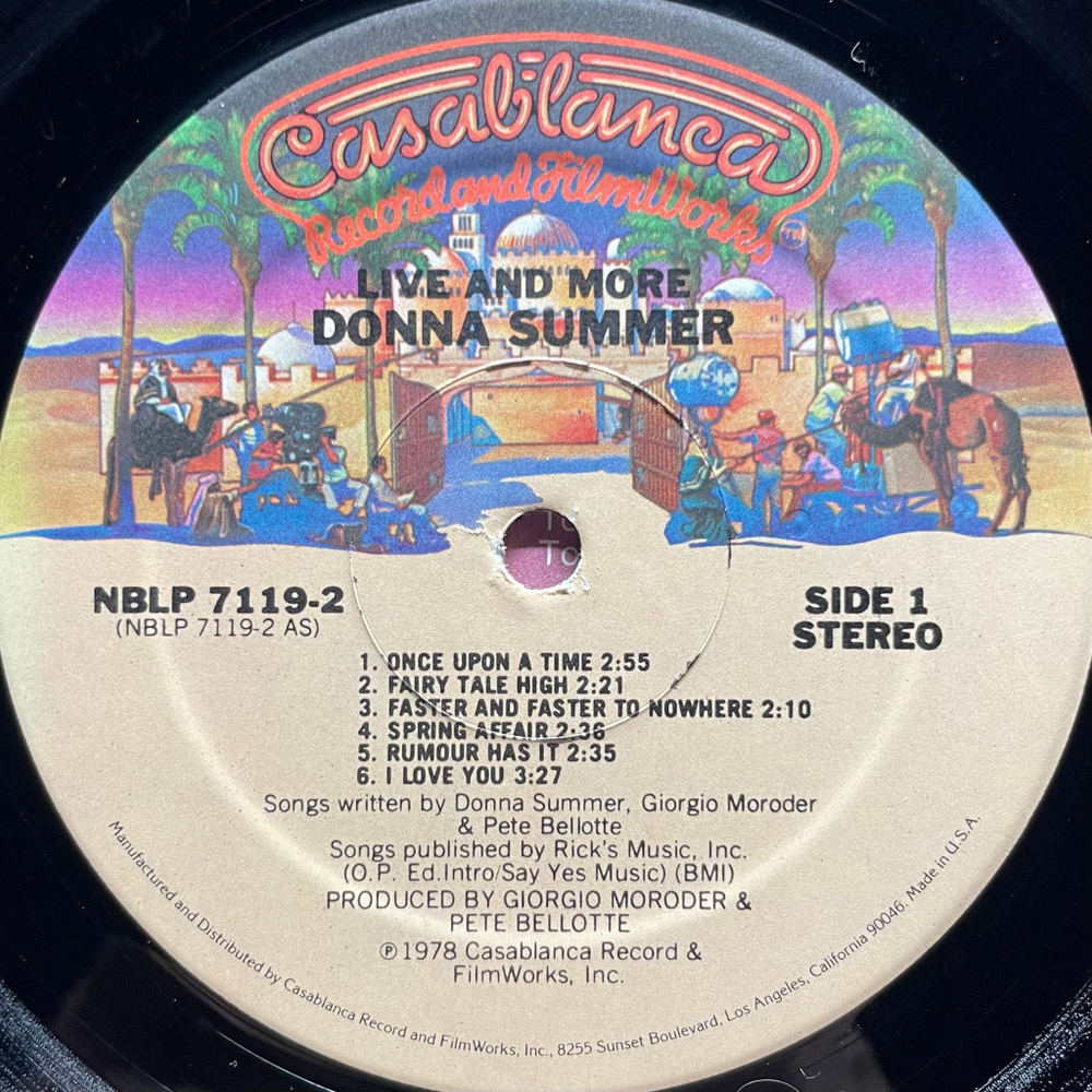 Donna Summer ‎– Live And More 2LP (США 1978г.)