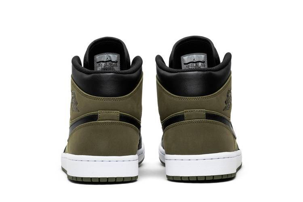 Nike air jordan 1 mid olive canvas on sale