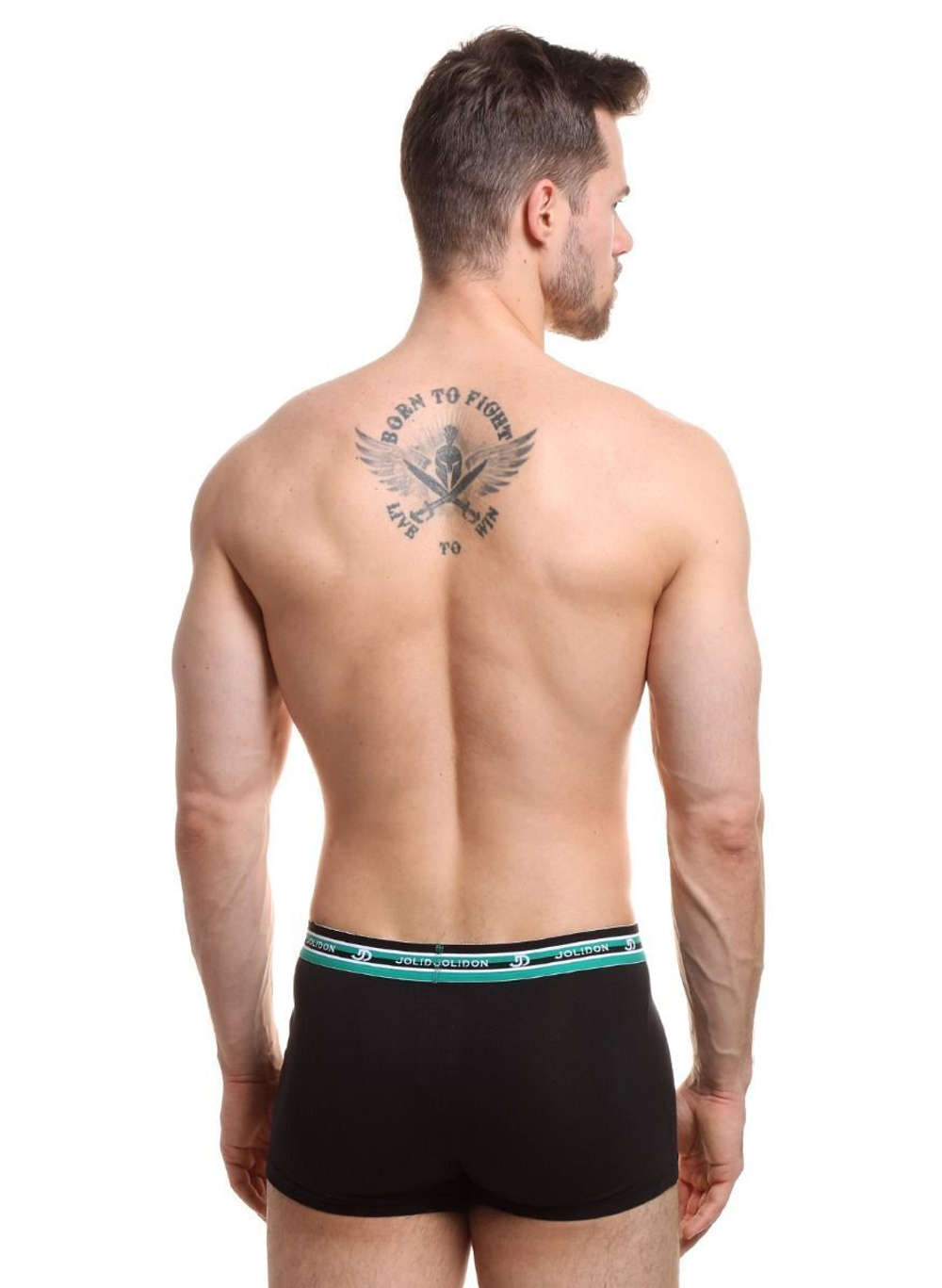 Трусы-боксеры с широкой резинкой в спортивном стиле (Размер: L) (Цвет: красный)