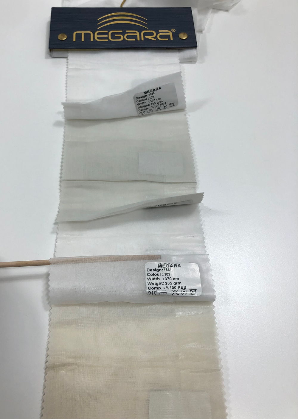 Тюль Megara арт. 1661 (высота 370 см, Турция)