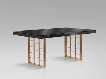 Vita Обеденный стол антрацитовый/розовое золото 240