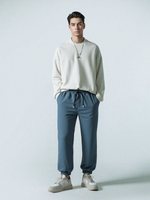 30533 Брюки мужские внизу на резинке футер 2-х нитка серый (54)