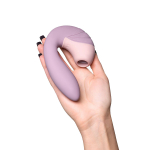 Сиреневый вибратор 16,9см с вакуумным стимулятором Satisfyer Supernova