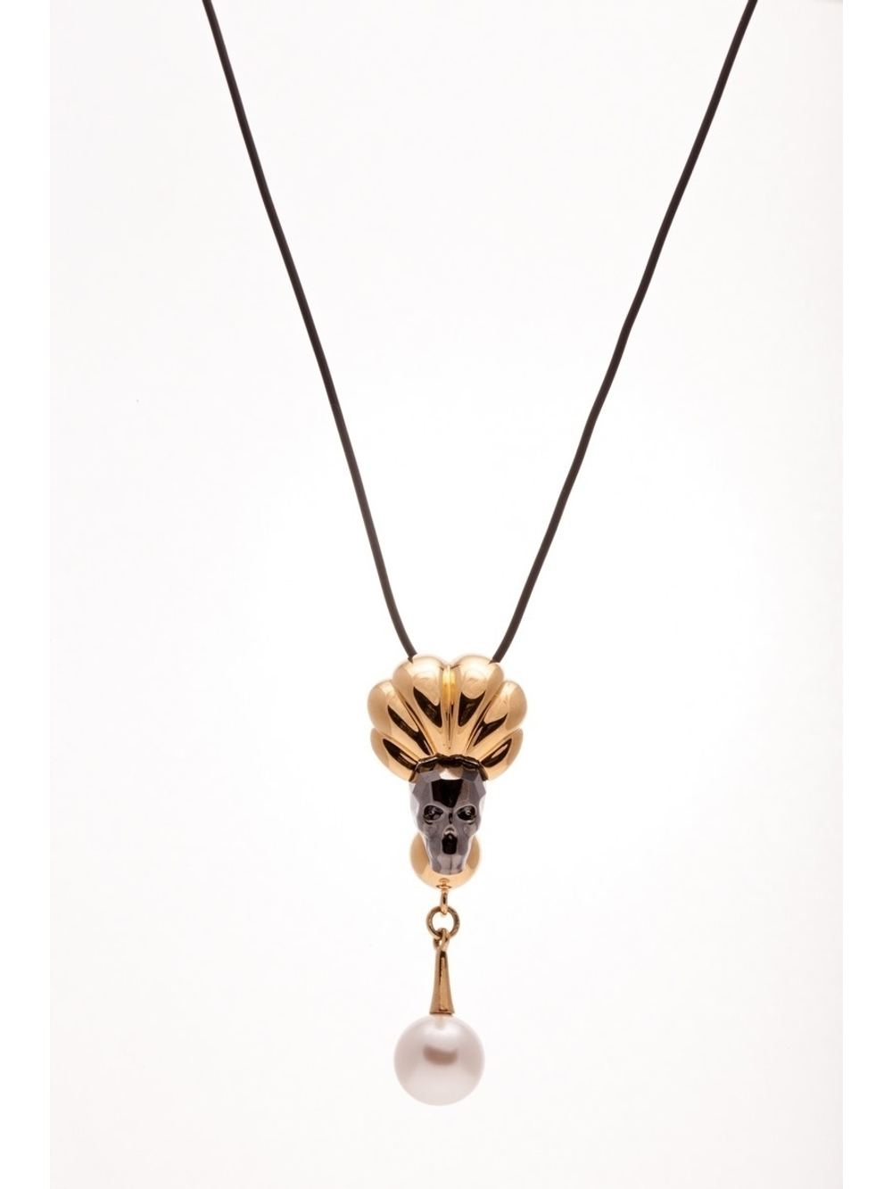 "Муун" подвеска в золотом покрытии из коллекции "In Vitro" от Jenavi с замком карабин