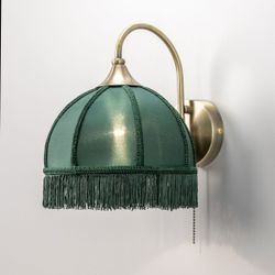 Citilux Базель CL407312 Бра с зелёным абажуром и выключателем