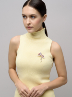 Брошь "Flower pink" Gold