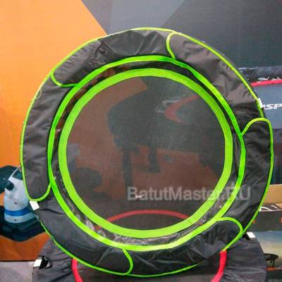 Каркасный батут, диаметр 3,3 фт, черно-зеленый