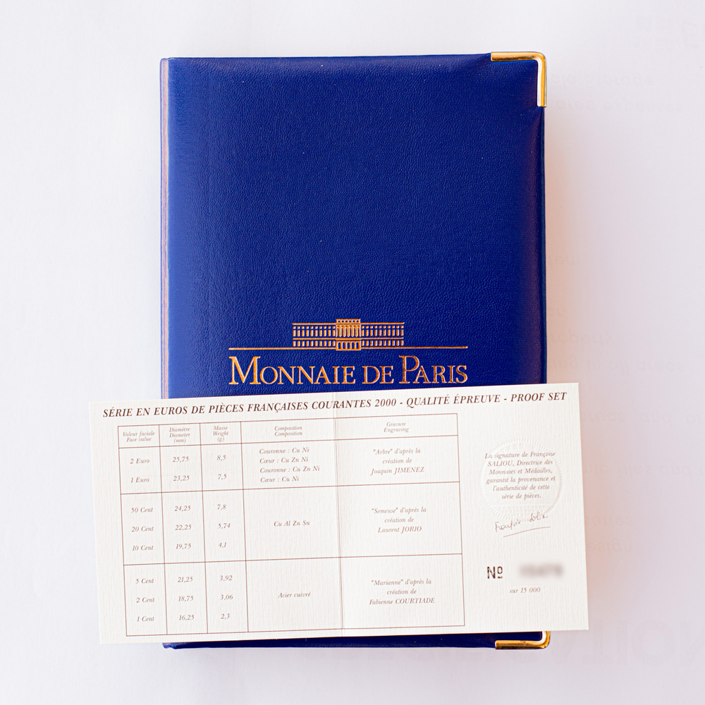 France 2000 Proof Coin Set