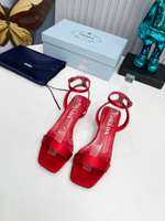 Prada Satin Sandals