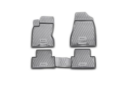 Коврики в салон подходит для NISSAN X-Trail T31 (II, IIp), 2007-2013, 4 шт. (серые)