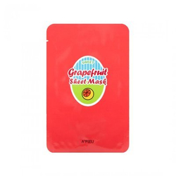 A'Pieu Grapefruit & Sparkling Sheet Mask увлажняющая тканевая маска для лица с экстрактом грейпфрута