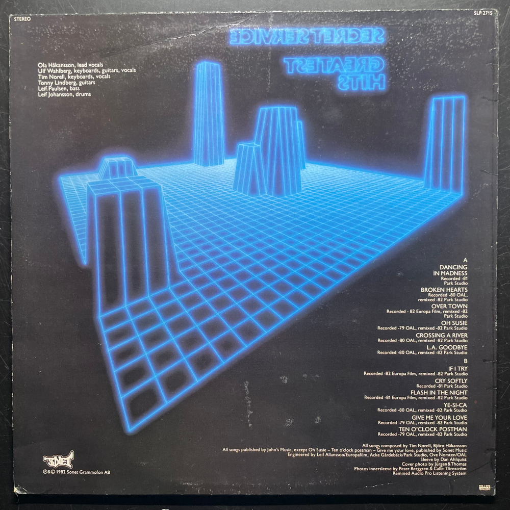 Secret Service - Greatest Hits (Скандинавия 1982г.)