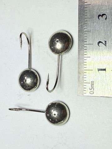 Мормышка Mustad тип 310 цв: серебро-гальваника (2,6гр. d-10мм)