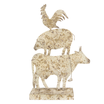 Декор "Животные" 35х10х55см Поликерамика,металл