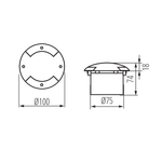 Cветильник тротуарный KANLUX ROGER DL-2LED6