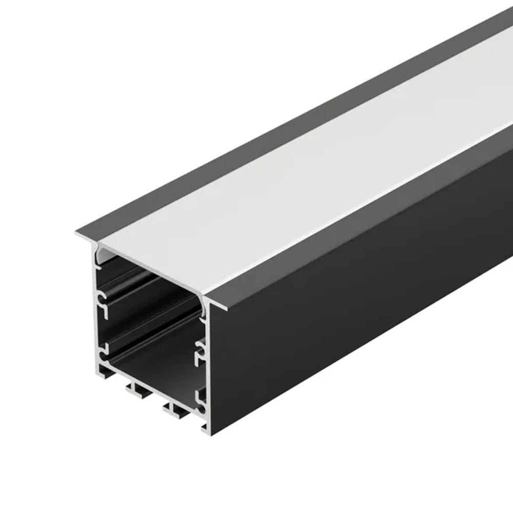 Профиль LINIA49-F-М-2500 BLACK (Arlight, Алюминий) 055395