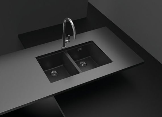 Мойка SCHOCK Greenwich 80-2 Cristadur (подстольный монтаж) поларис