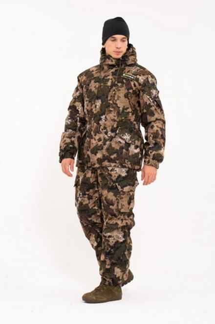 Зимний костюм для охоты и рыбалки ONERUS "Горный -15" (Алова, бежевый) Полукомбинезон