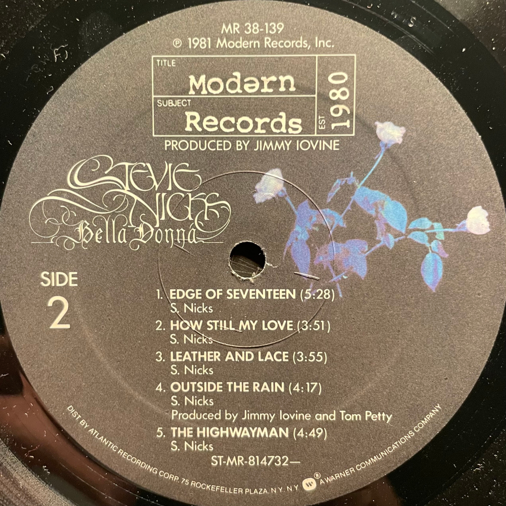 Stevie Nicks ‎– Bella Donna (США 1981г.)