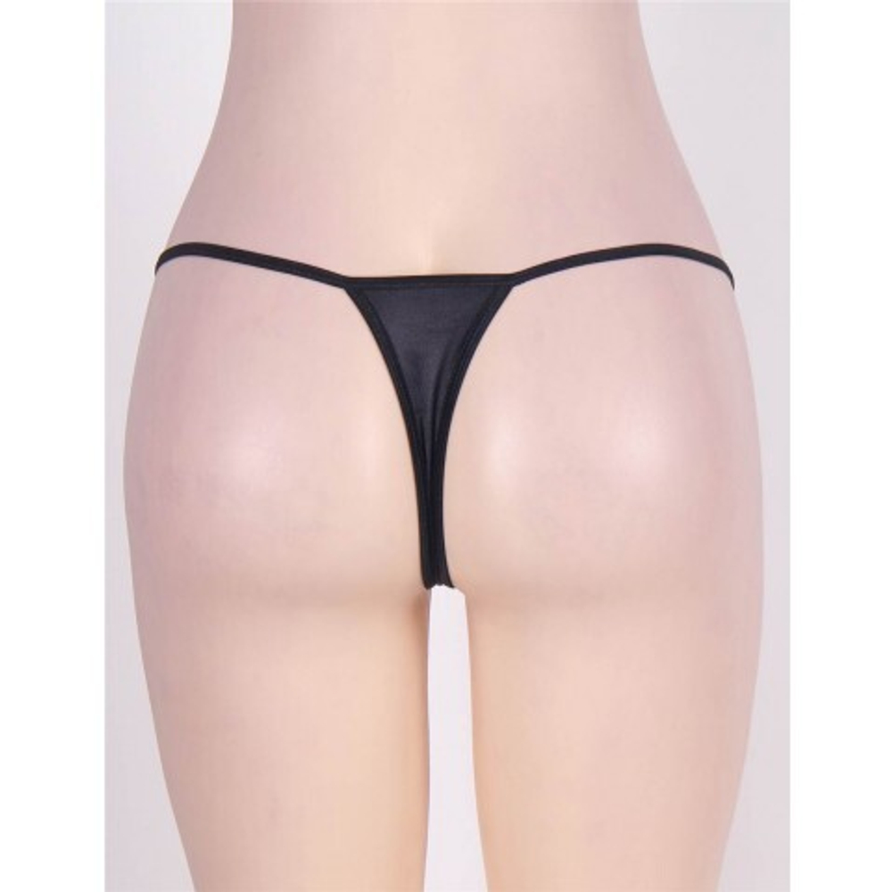 Черные стринги Jeweled (L)