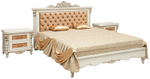 Кровать двойная «Альба» (декор. изголовье)