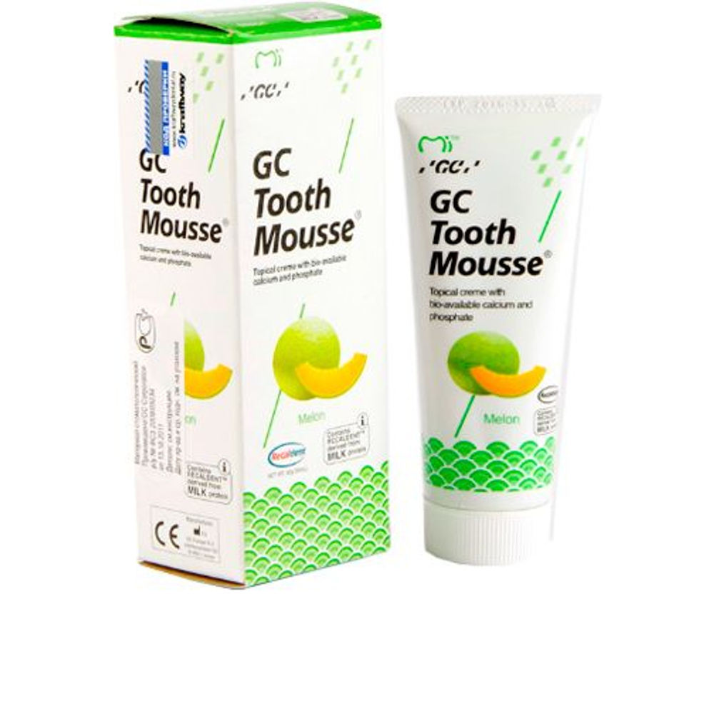 GC Tooth Mousse - аппликационный мусс для снижения чувствительности 40 г, Дыня (100857)