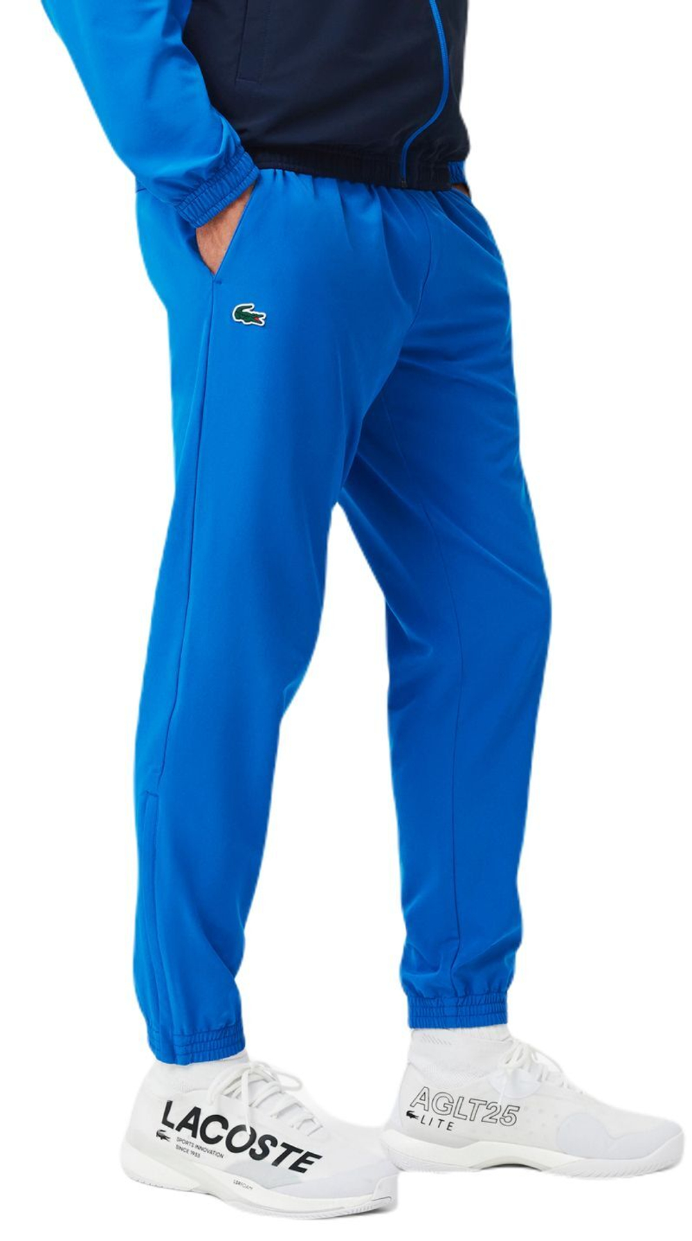 Мужской теннисный костюм Lacoste Tennis x Novak Djokovic - небесный