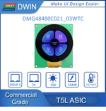 DWIN 2,1 дюймовые Циркулярный дисплей IPS CTP UART порт Smart LCM dmg48480c021 _ 03wtc