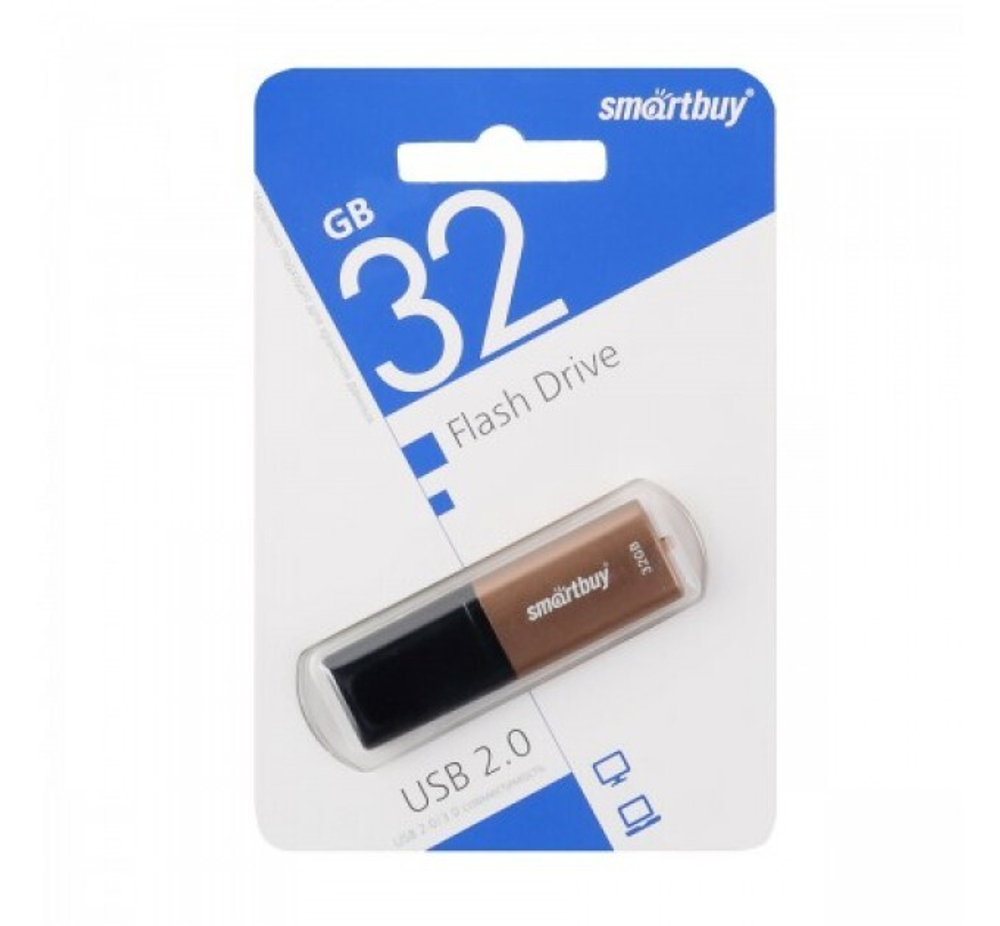 32GB USB Smartbuy X-Cut Brown