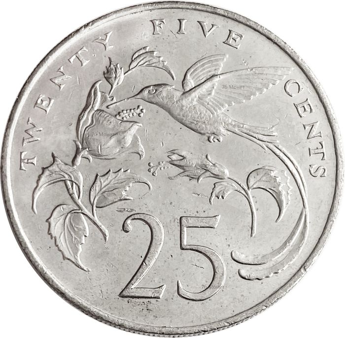 25 центов 1987 Ямайка