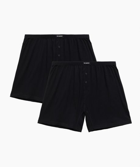 Трусы (2 шт) мужские семейные Atlantic 2BMB-003, черные