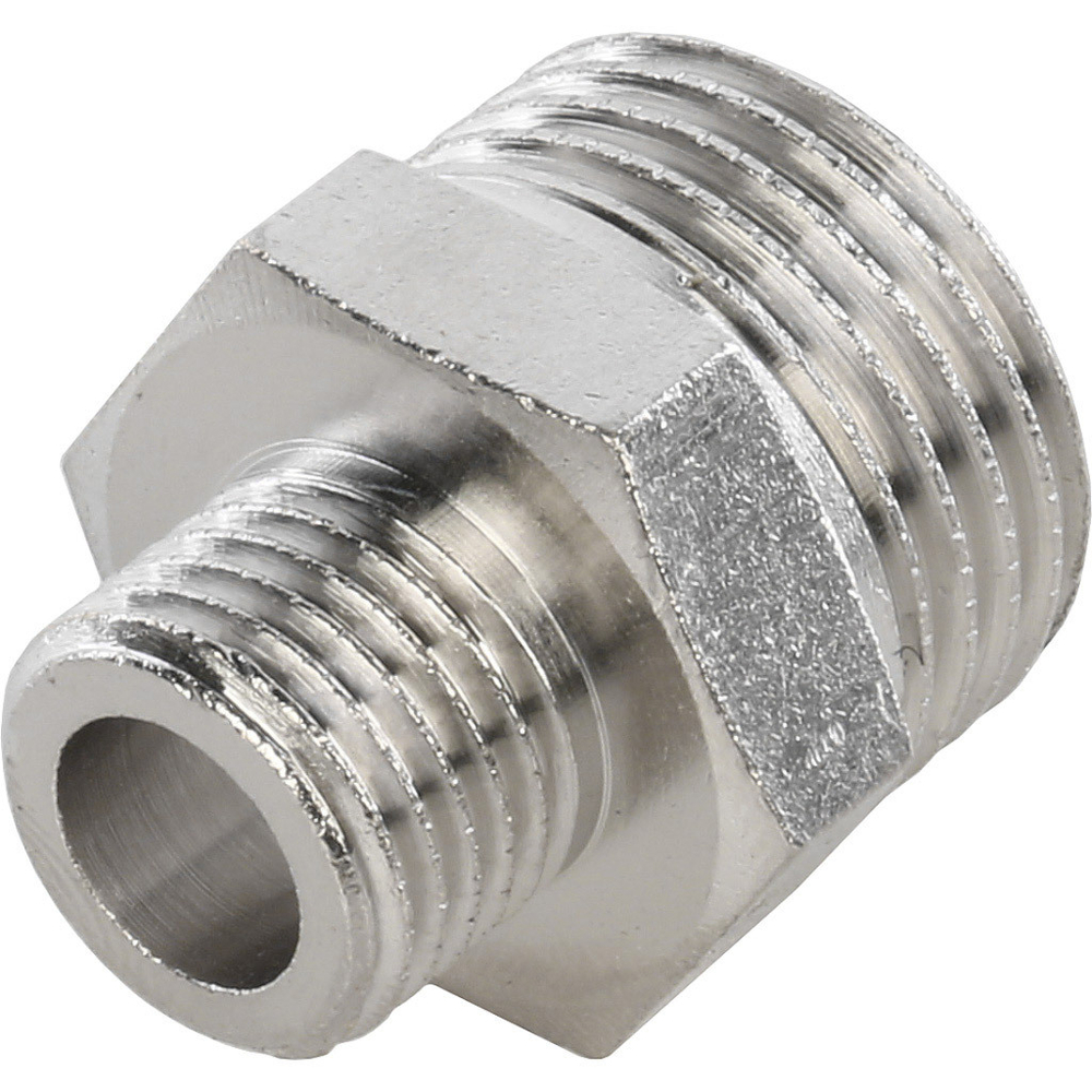 Ниппель переходной STOUT НН 1/2"х1/4"никель