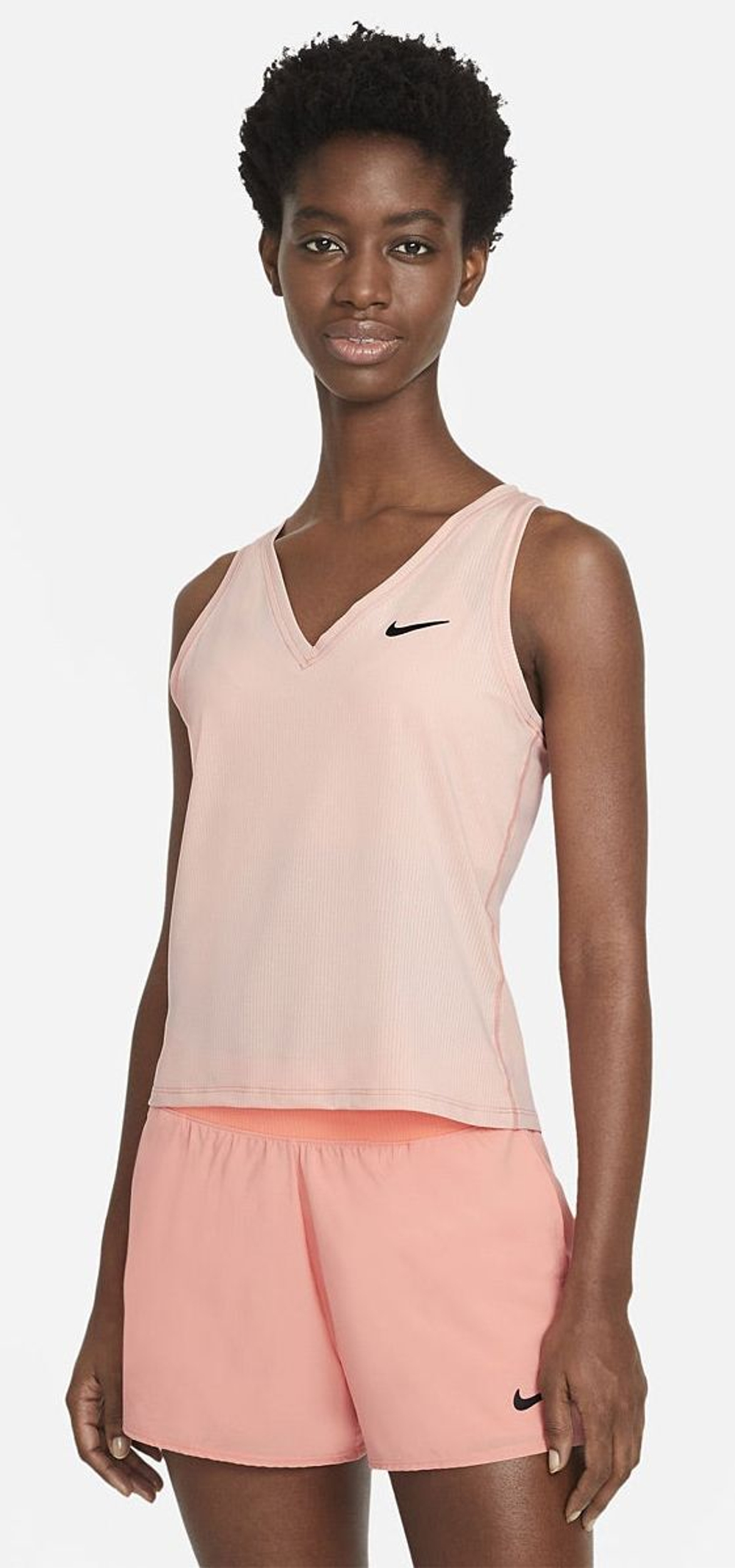 Женский топ теннисный Nike Court Dri-Fit Victory Tank W - arctic orange/black/black