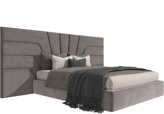 Кровать Интерио с широким изголовьем