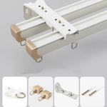 Карниз для штор, алюминиевый, потолочный и настенный монтаж