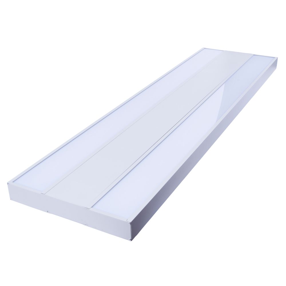 ULO-K16B 2x22W-4000K-L100 5W-RGB IP44 LIGHT GREY Светильник линейный светодиодный подвесной с фоновой подсветкой. Белый свет 4000К. Алюминий. Цвет светло-серый. TM Uniel