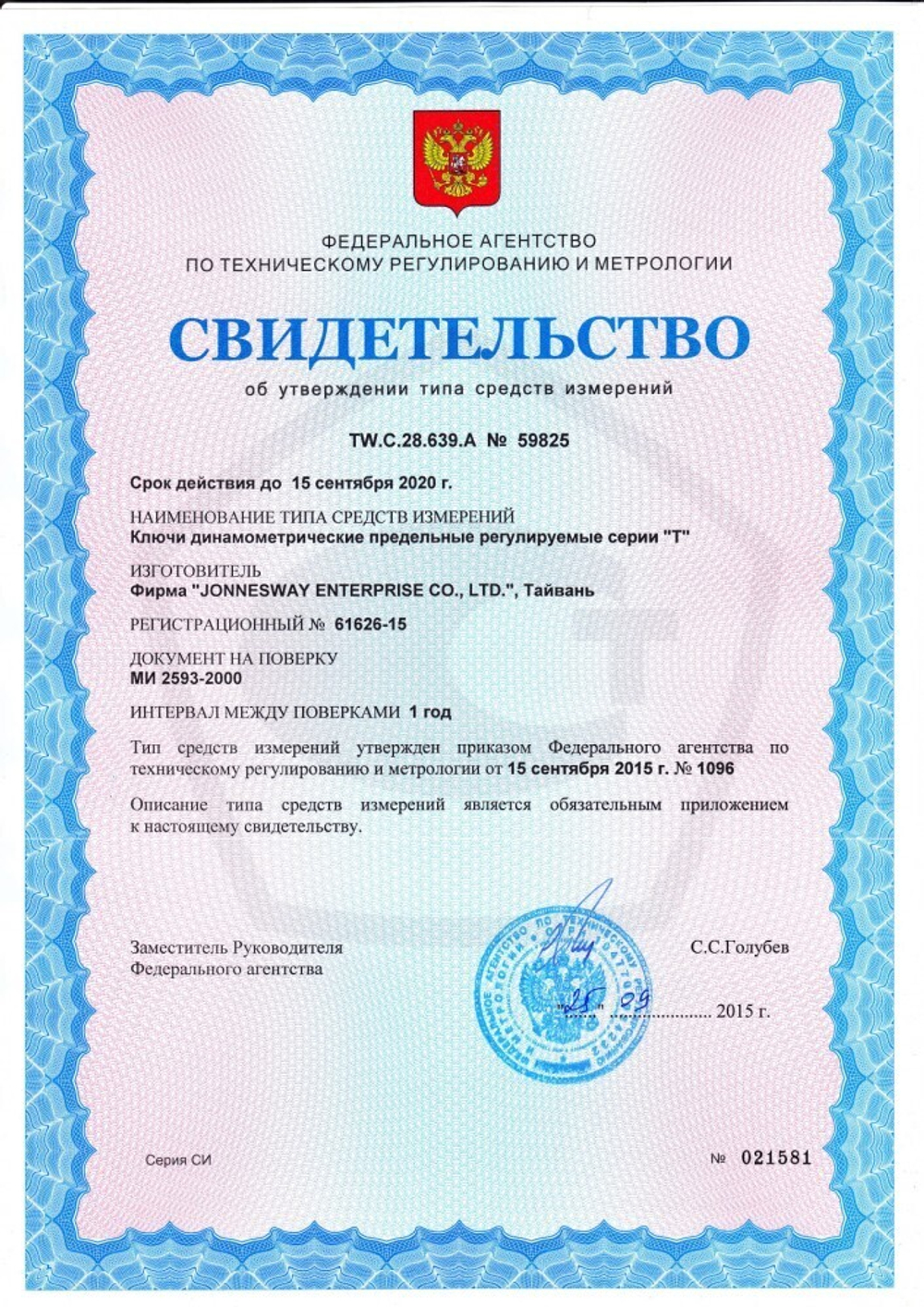 Динамометрический ключ 1"DR 300-1500 НМ