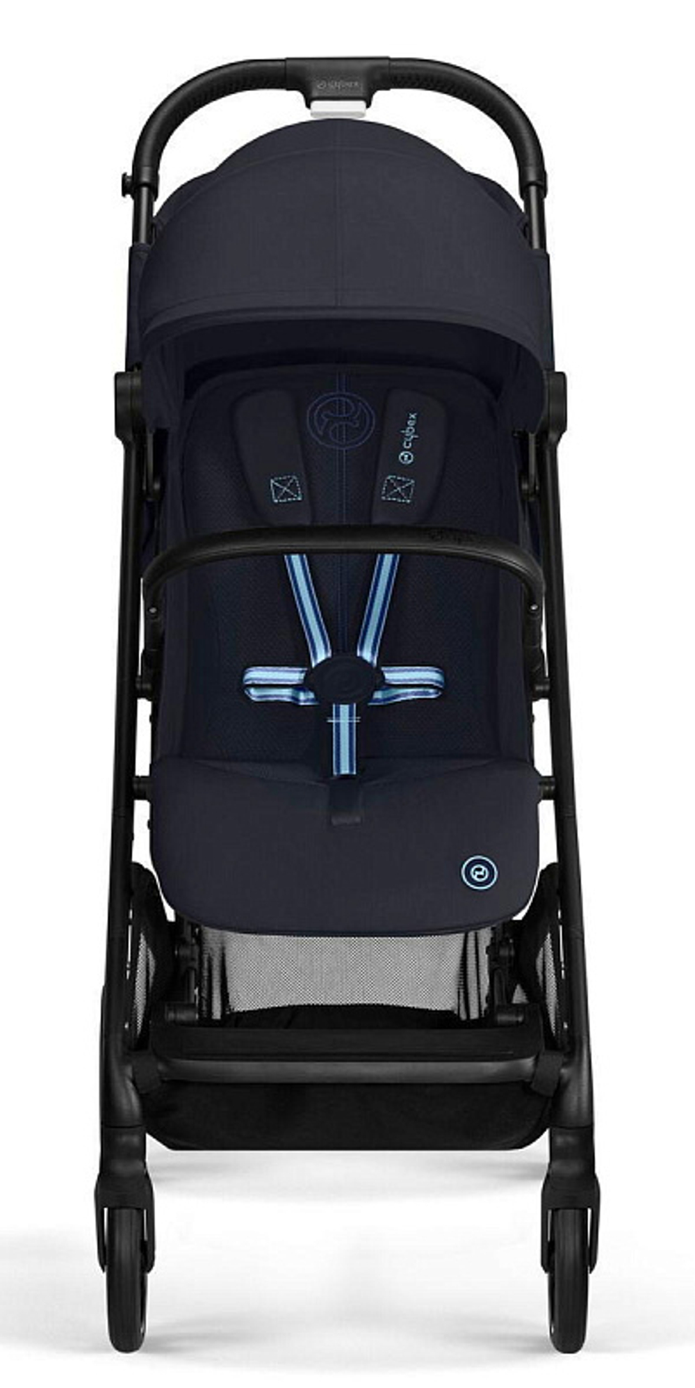 Прогулочная коляска Cybex Beezy 2024 Dark Blue с дождевиком и бампером