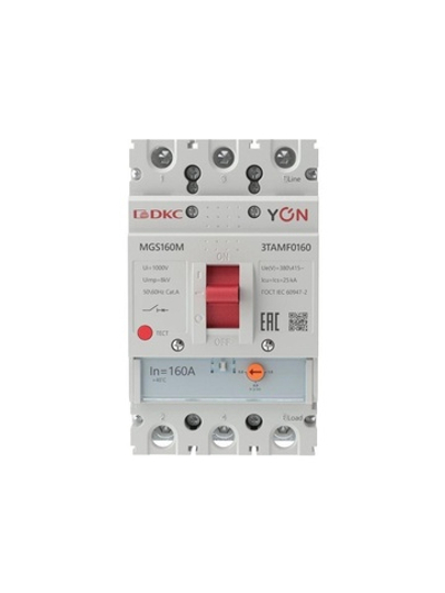 Выключатель автоматический MGS160 3P 128-160A 25kA YON MGS160M-3TAMF0160