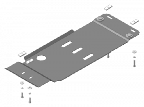 Защита КПП. 2 мм, Сталь. для Infiniti M 56S 2010-2014 MOTODOR.08006