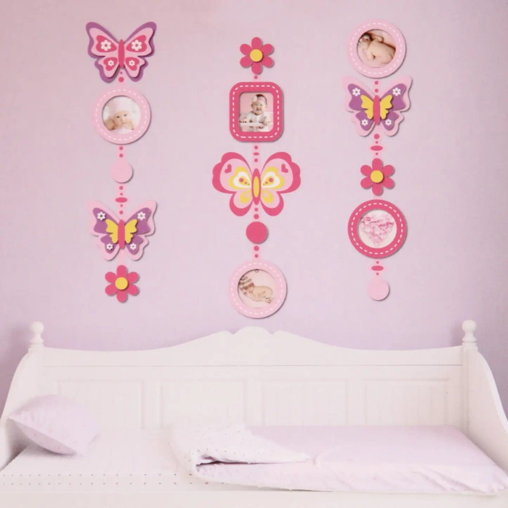 Наклейка-фоторамка 50*70см «Бабочки» на 5 фото EK-EVG1004