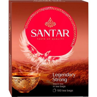 Чай в пакетиках Santar Legendary Strong 100 шт