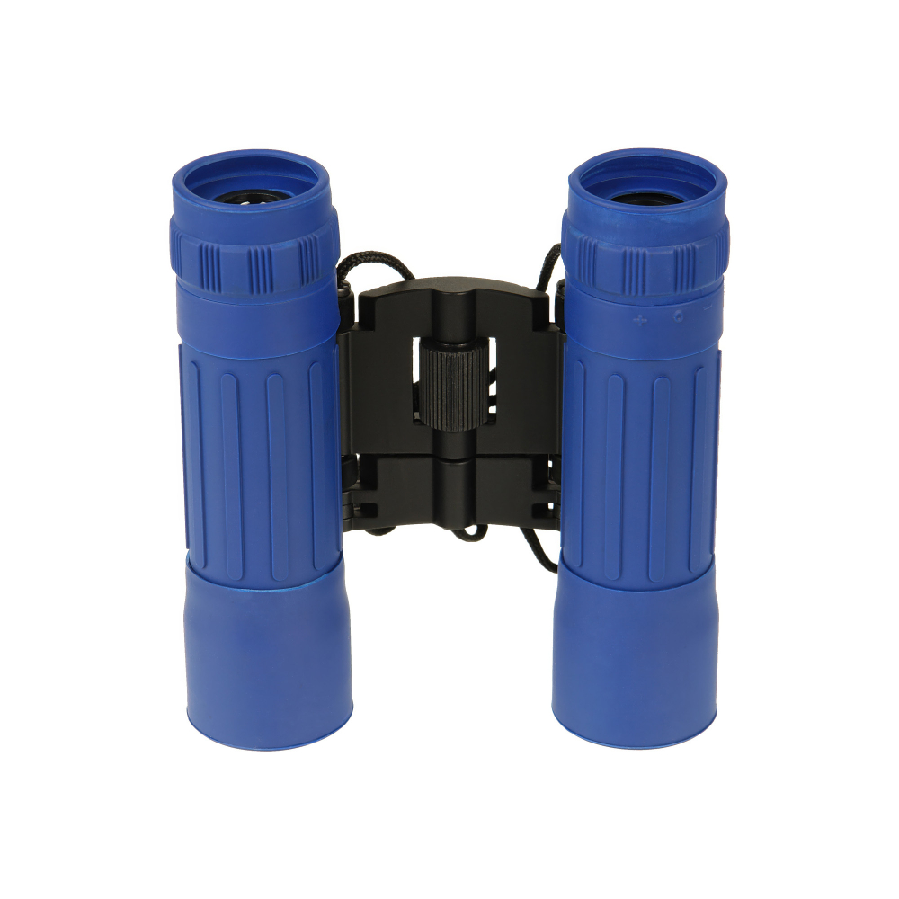 Бинокль Veber Sport NEW БН 12x25 silber / blue - металлический корпус с обрезиненным покрытием