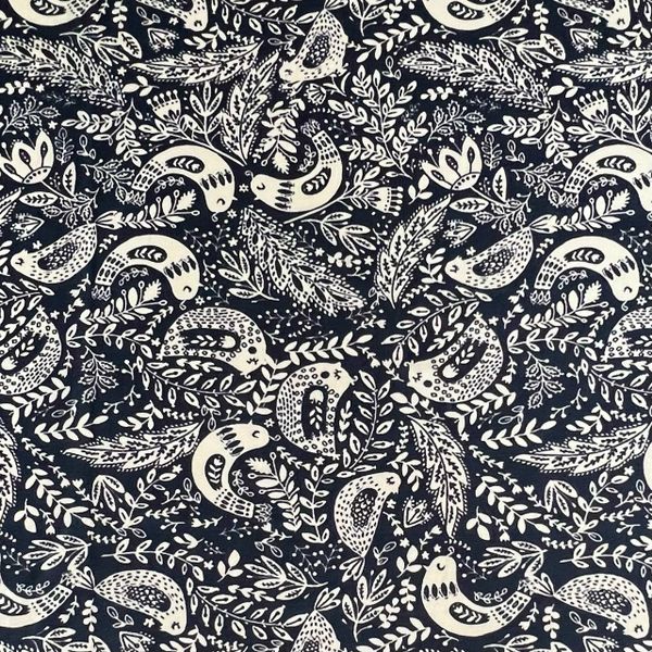 ЭТНО ПТИЧКИ, ТЕМНО-СИНИЙ - 100% хлопок 1