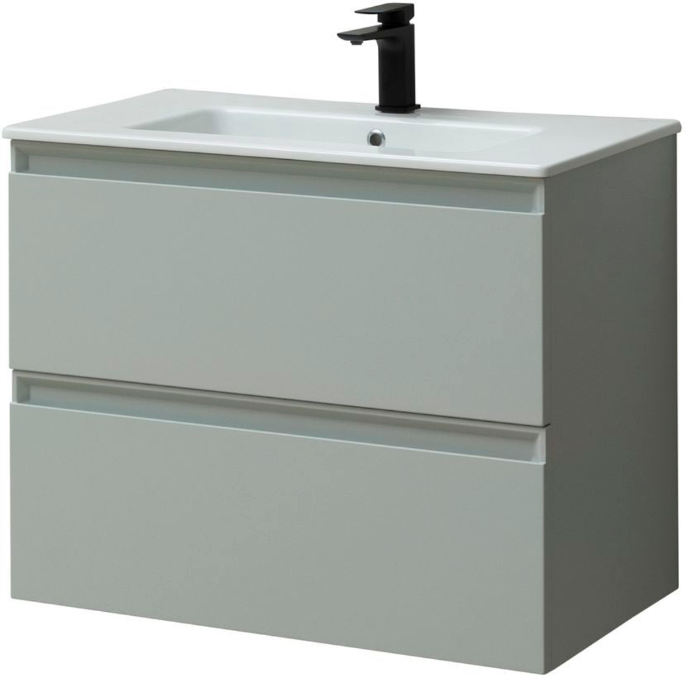 Тумба с раковиной Allen Brau Eclipse 1.E1002.PWM 80 рapyrus white matt