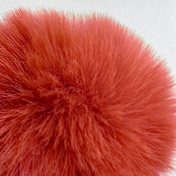 Помпон из искусственного меха "Красно-бурый" d=7 см