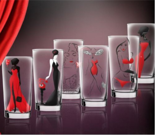 Ваза для цветов red line микс в индивидуальной упаковке 260 мм